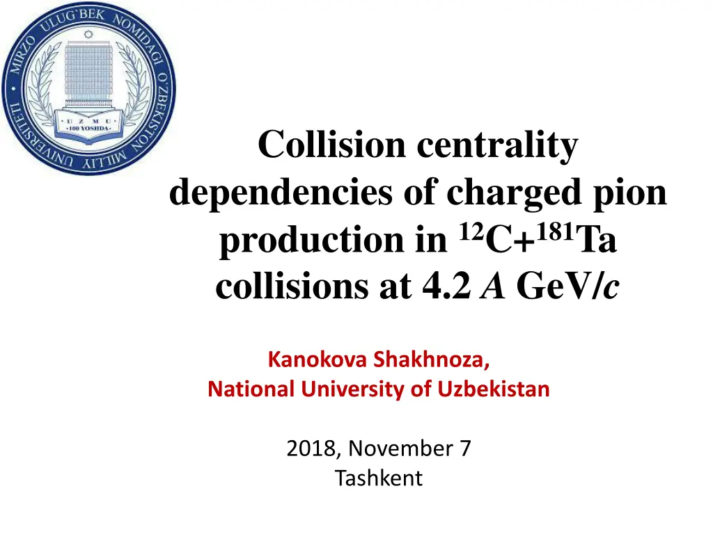 collision centrality dependencies of charged pion n.w