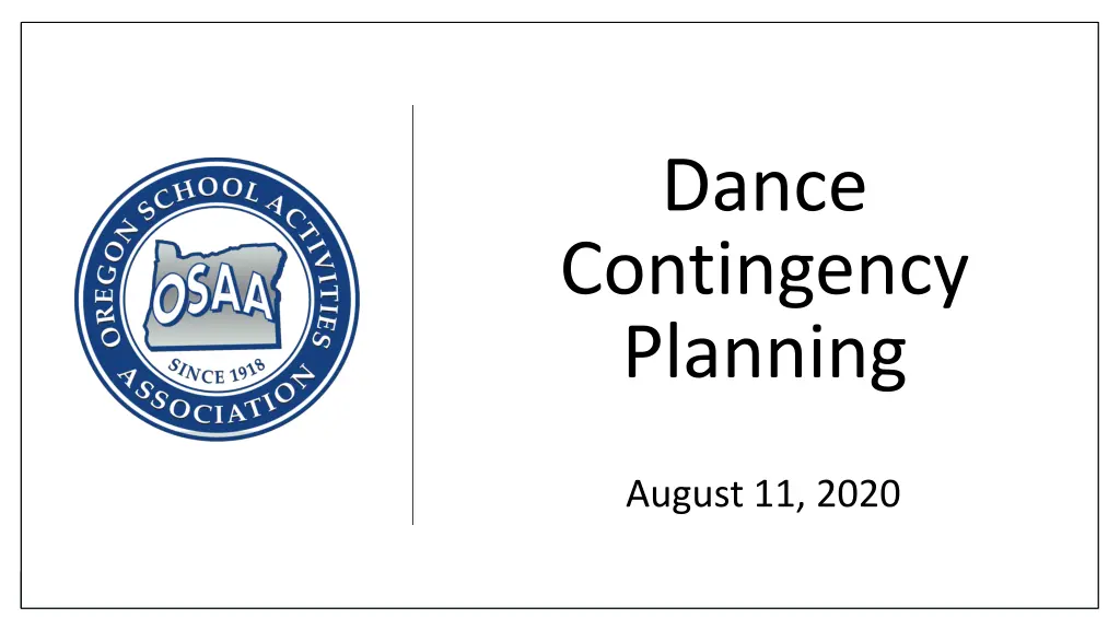 dance contingency planning n.w
