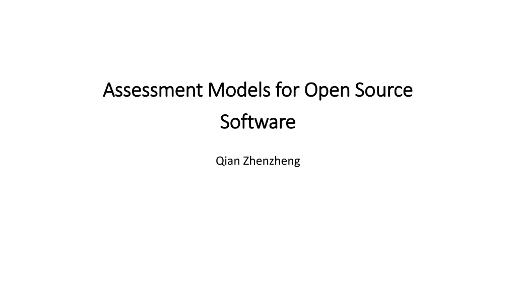 assessment assessment models n.w