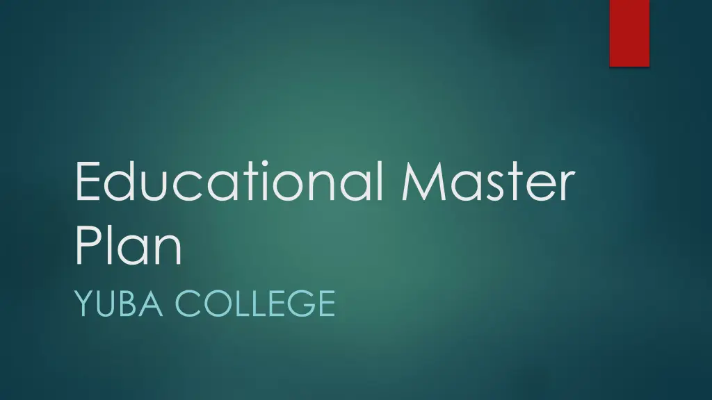 educational master plan yuba college n.w