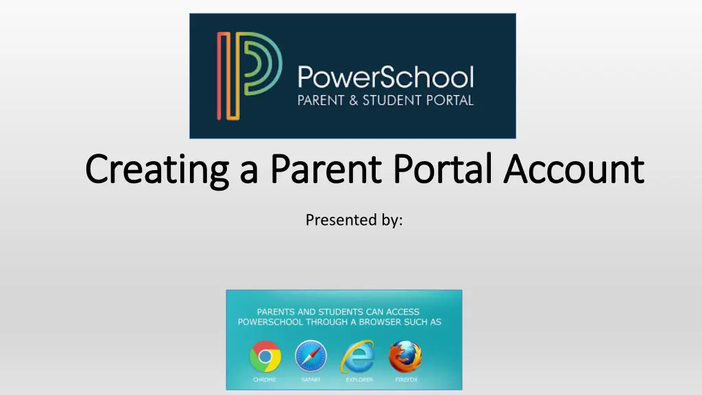 creating a parent portal account creating n.w