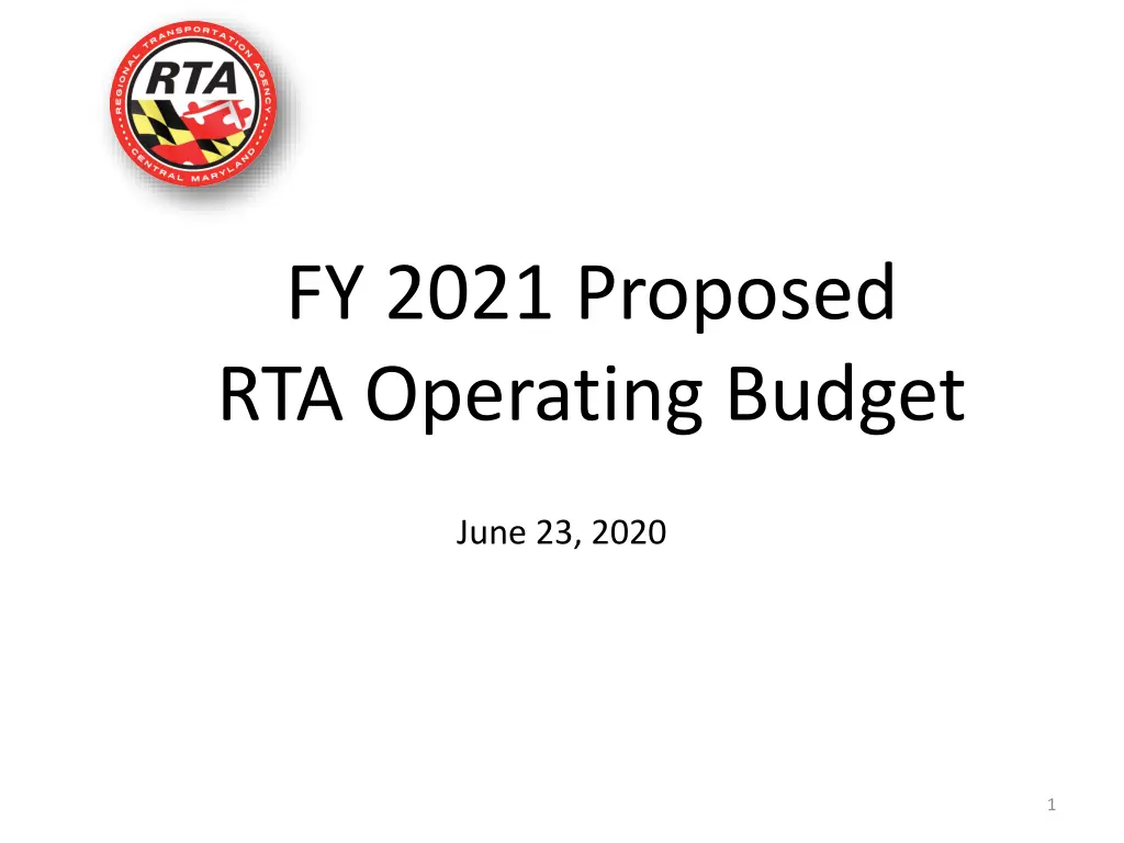 fy 2021 proposed rta operating budget n.w