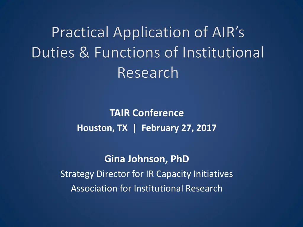 tair conference houston tx february 27 2017 n.w