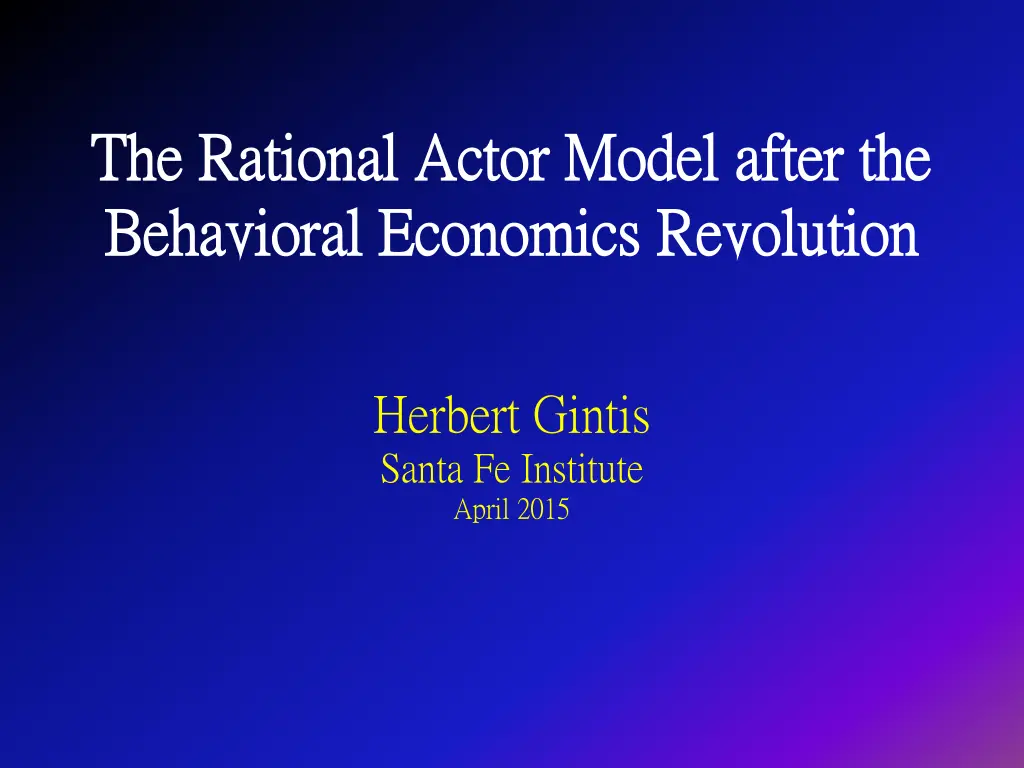 the rational actor model after the the rational n.w