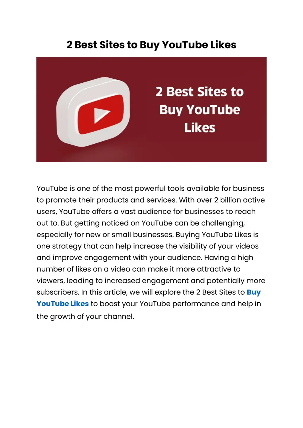 2 best sites to buy youtube likes n.