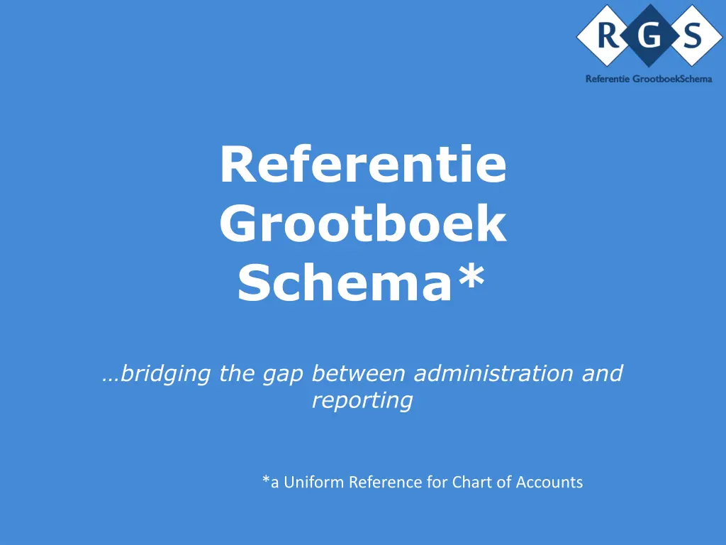 referentie grootboek schema n.w