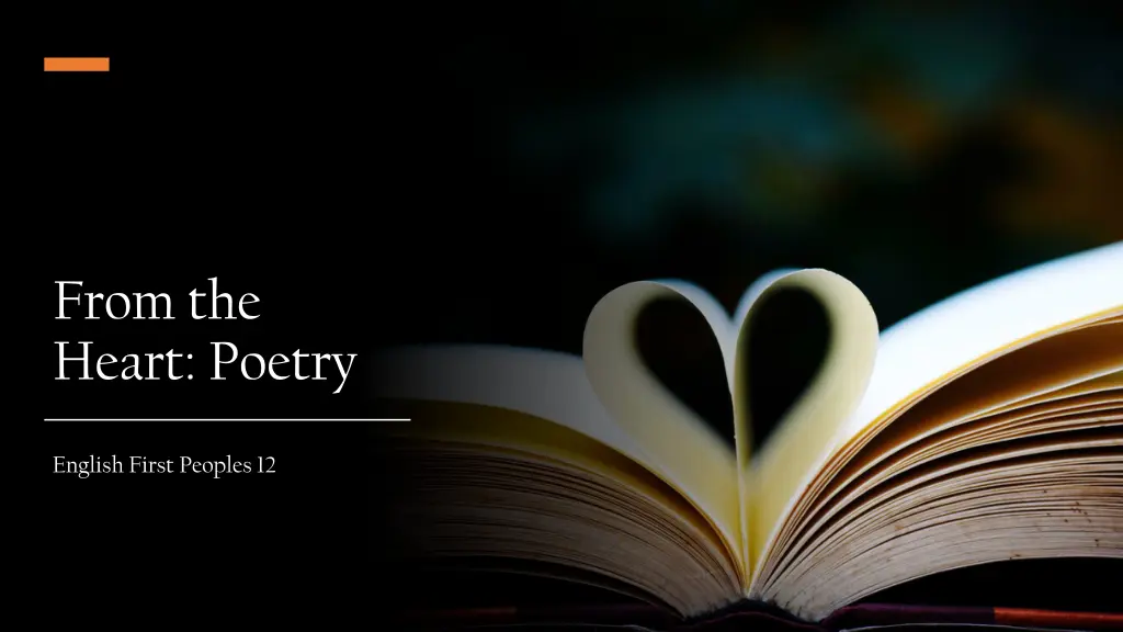 from the heart poetry n.w