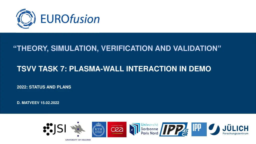 theory simulation verification and validation n.w