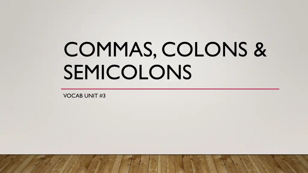commas colons semicolons n.w