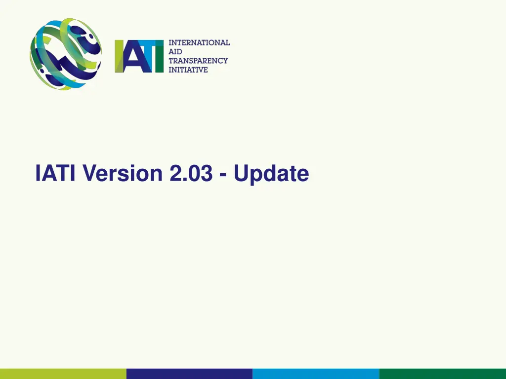 iati version 2 03 update n.w