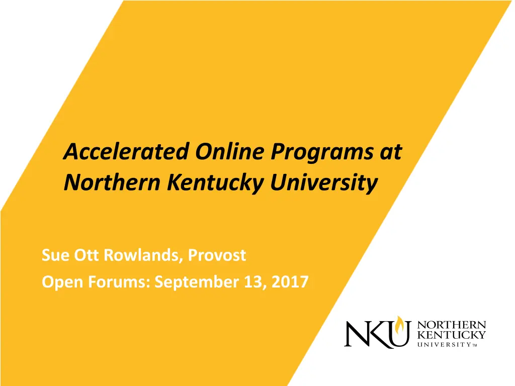 accelerated online programs at northern kentucky n.w