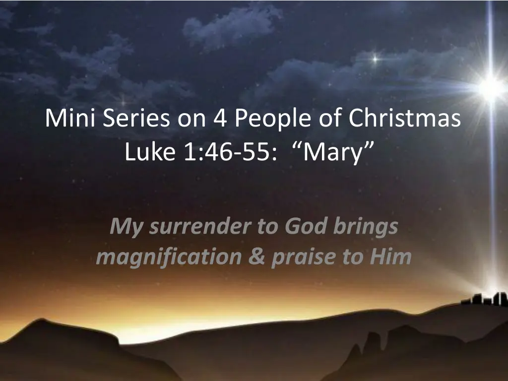 mini series on 4 people of christmas luke n.w