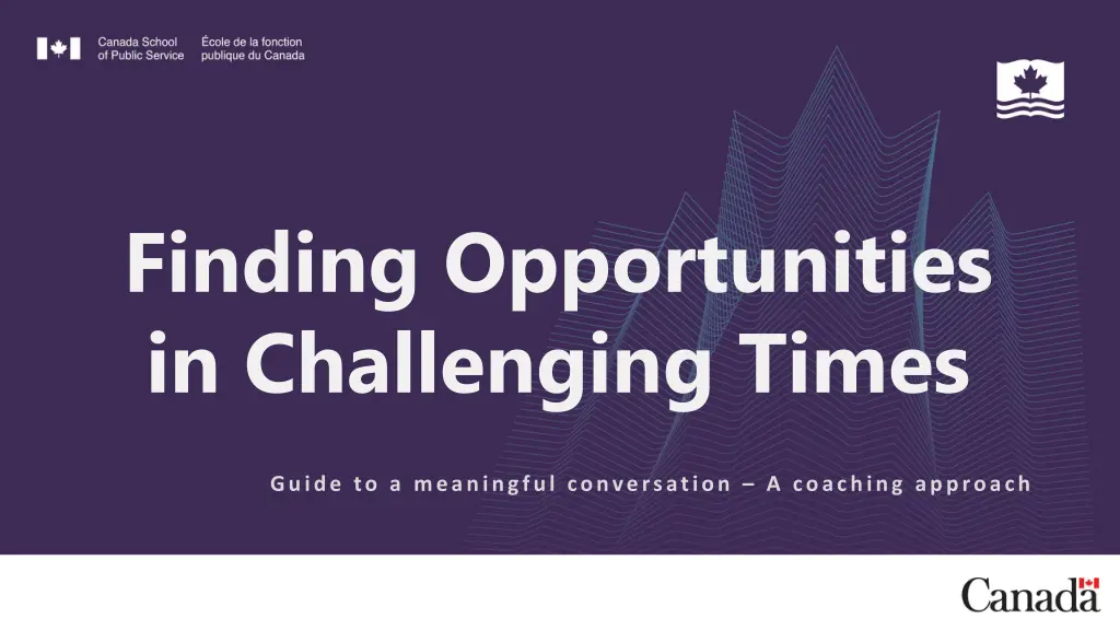 finding opportunities in challenging times n.w