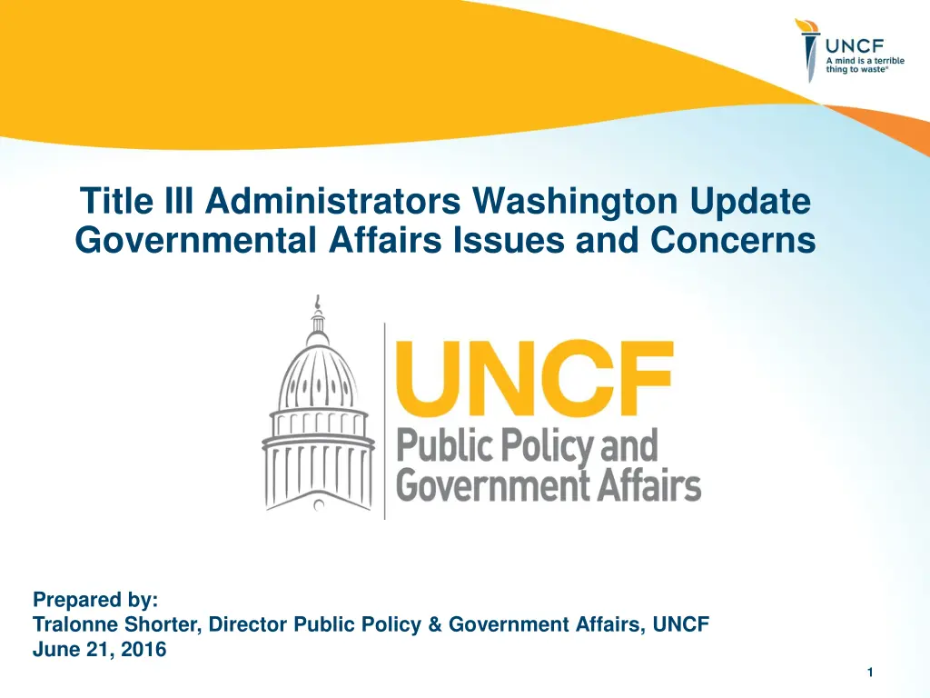 title iii administrators washington update n.w