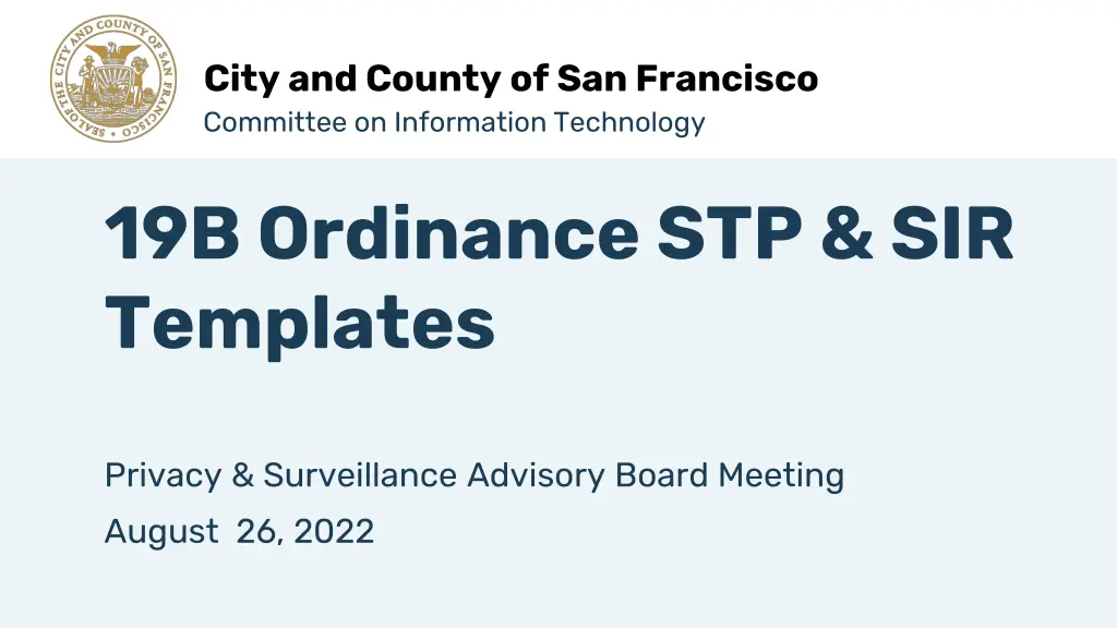 city and county of san francisco committee n.w