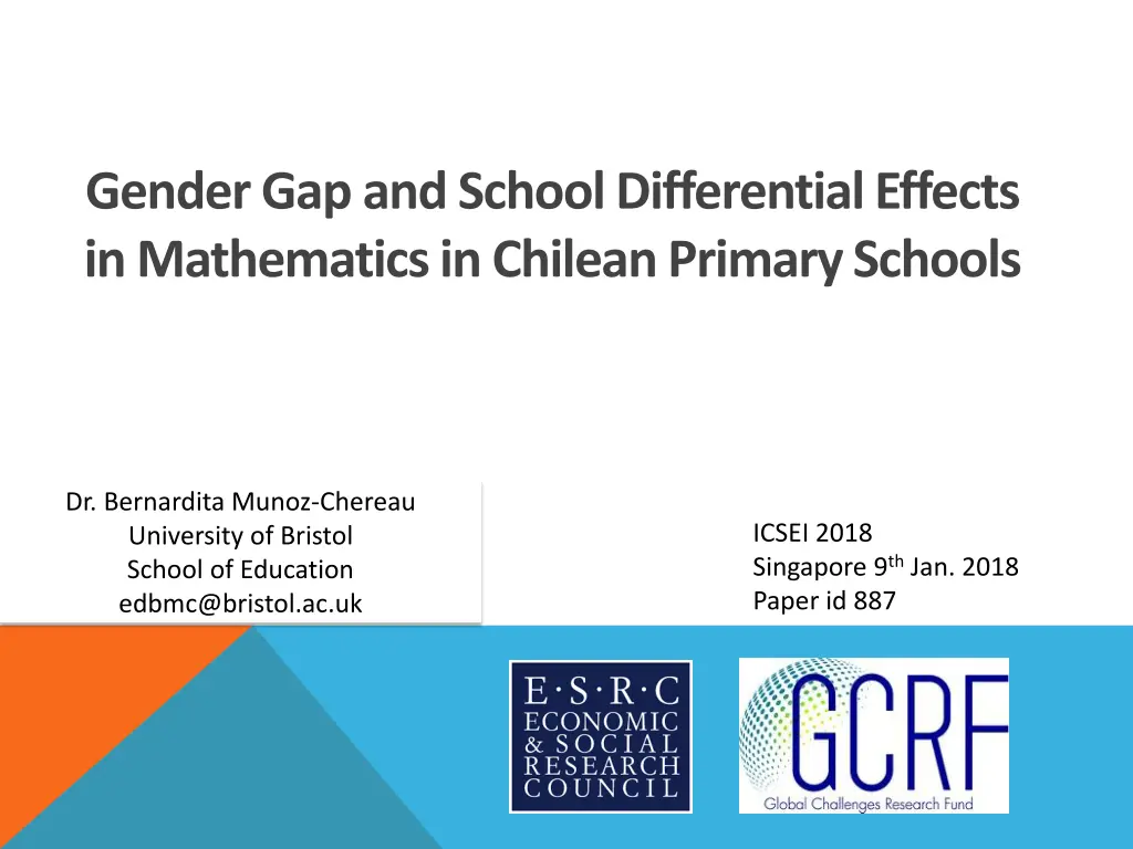 gender gap and school differential effects n.w