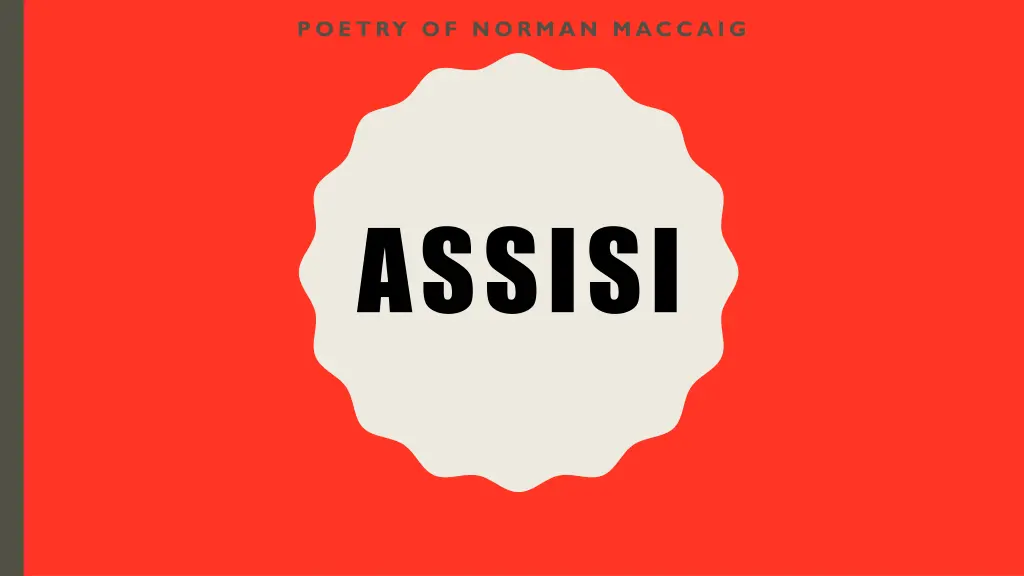poetry of norman maccaig n.w