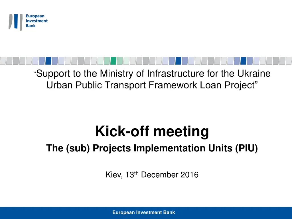 support to the ministry of infrastructure n.w
