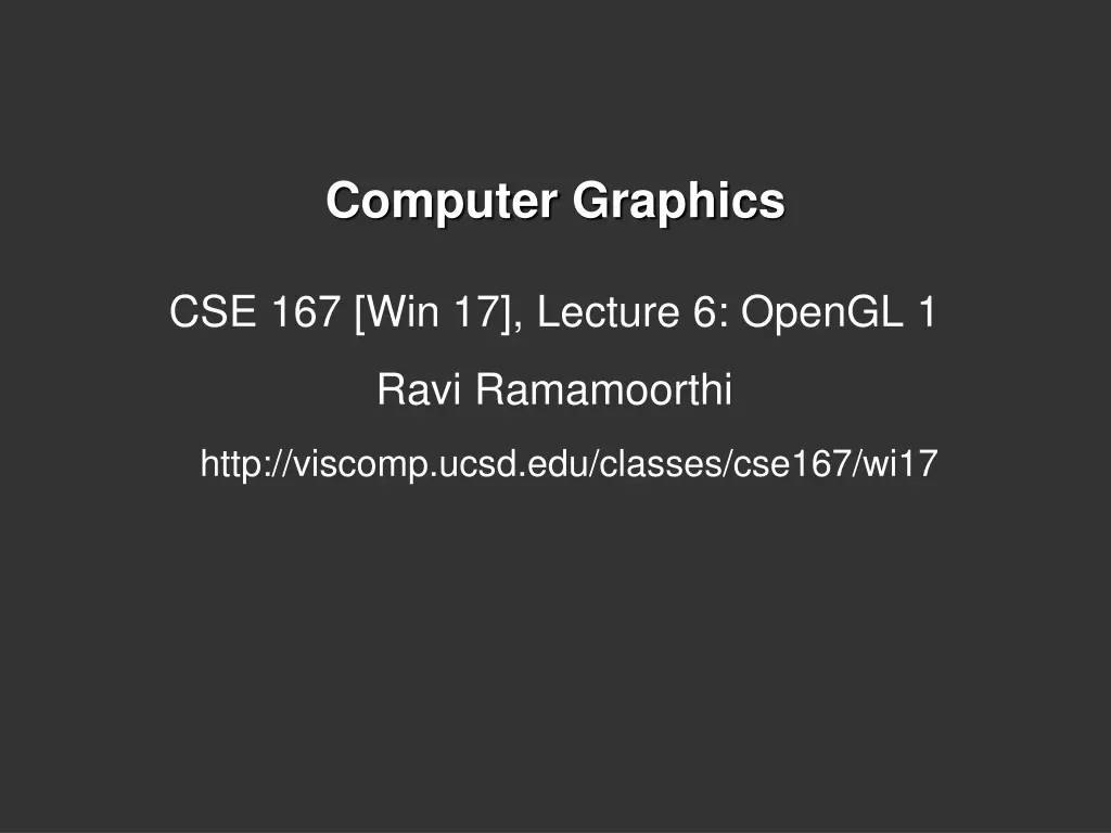 computer graphics n.w