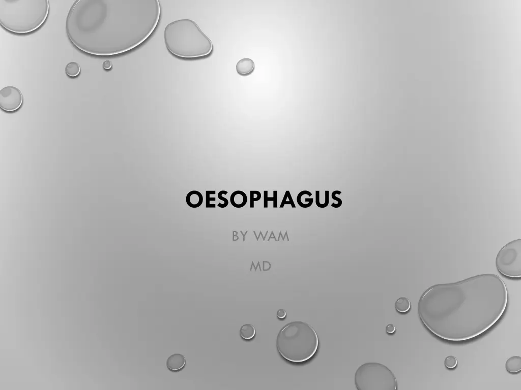 oesophagus n.w
