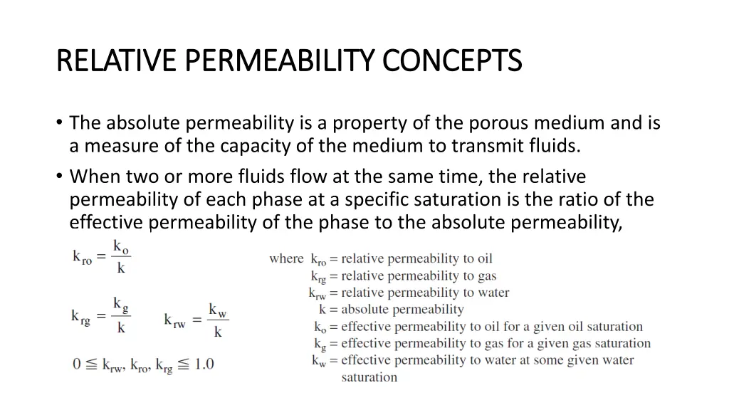 relative relative permeability concepts n.w