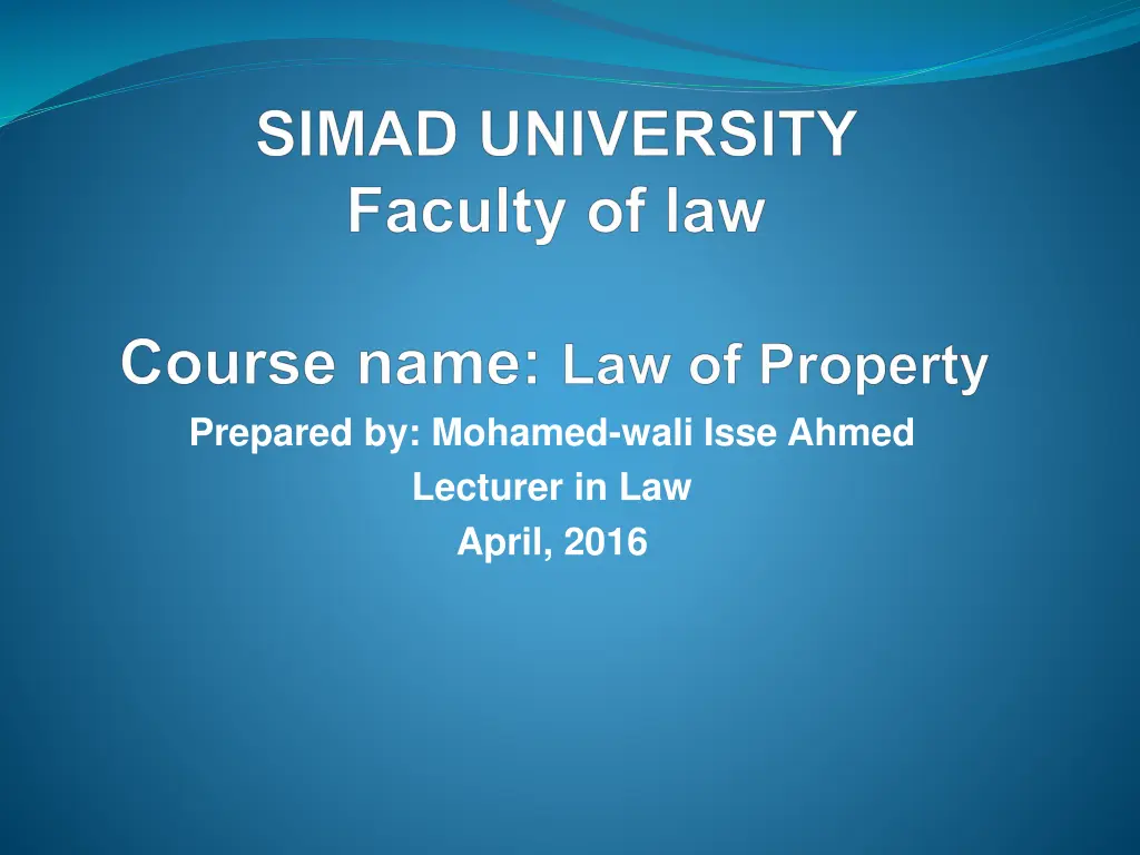 prepared by mohamed wali isse ahmed lecturer n.w