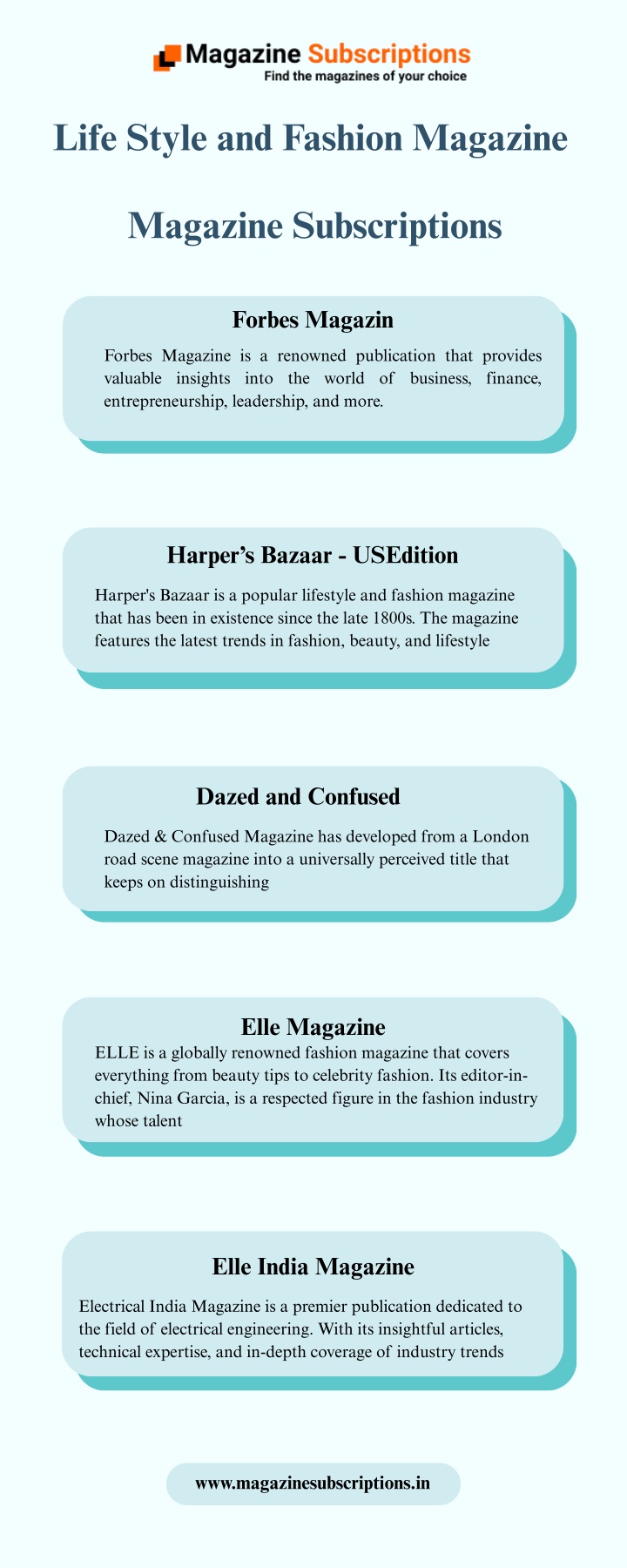 life style and fashion magazine life style n.w
