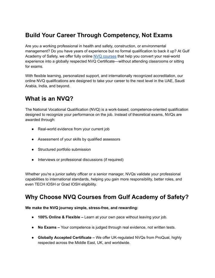 build your career through competency not exams n.w