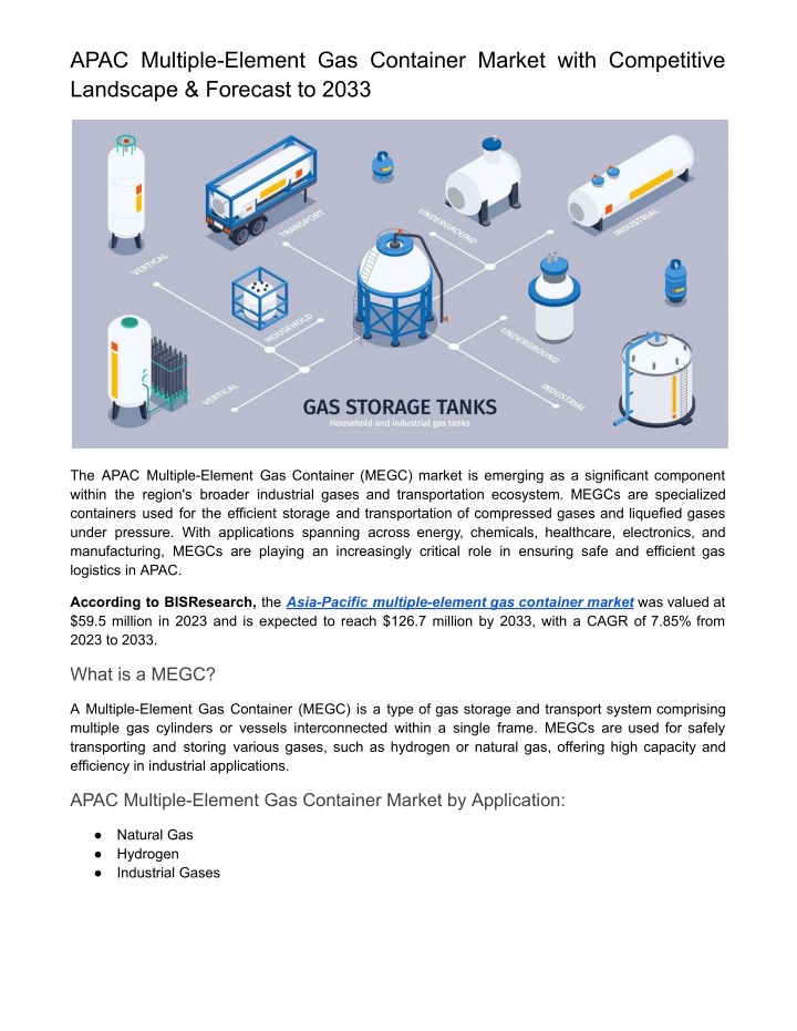 apac multiple element gas container market with n.w