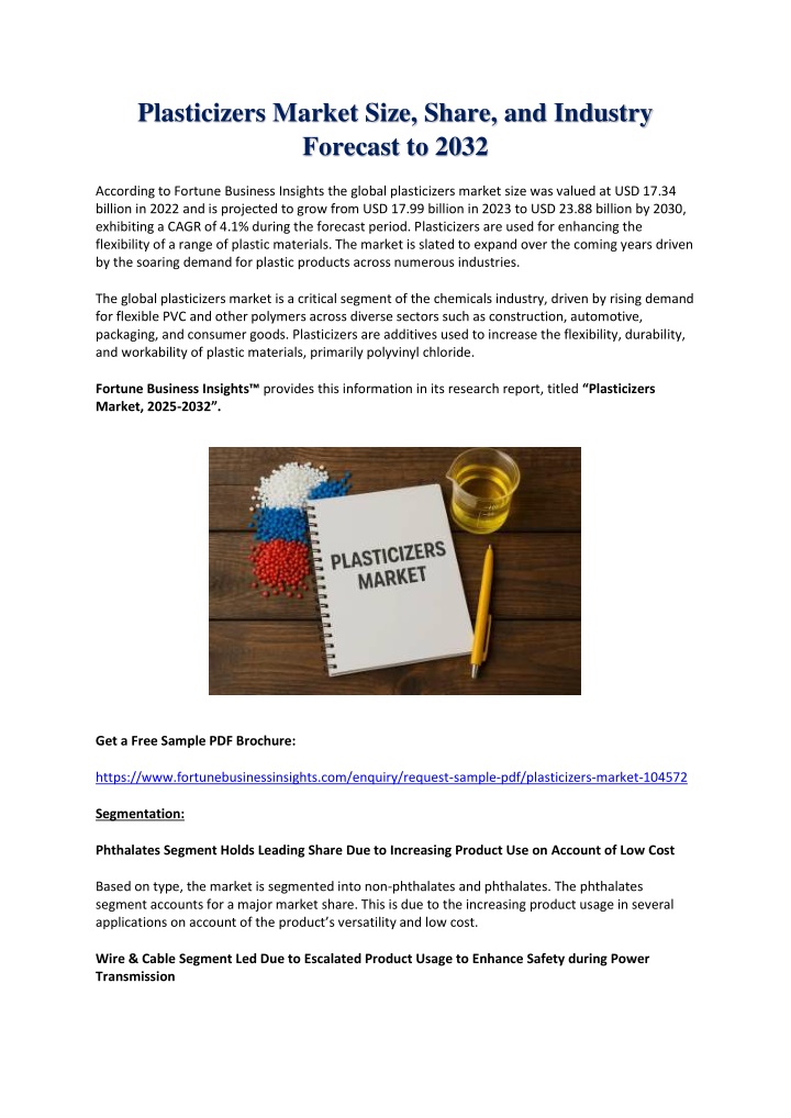plasticizers market size share and industry n.w