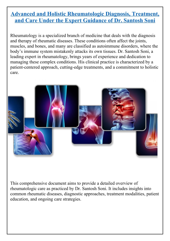 advanced and holistic rheumatologic diagnosis n.w