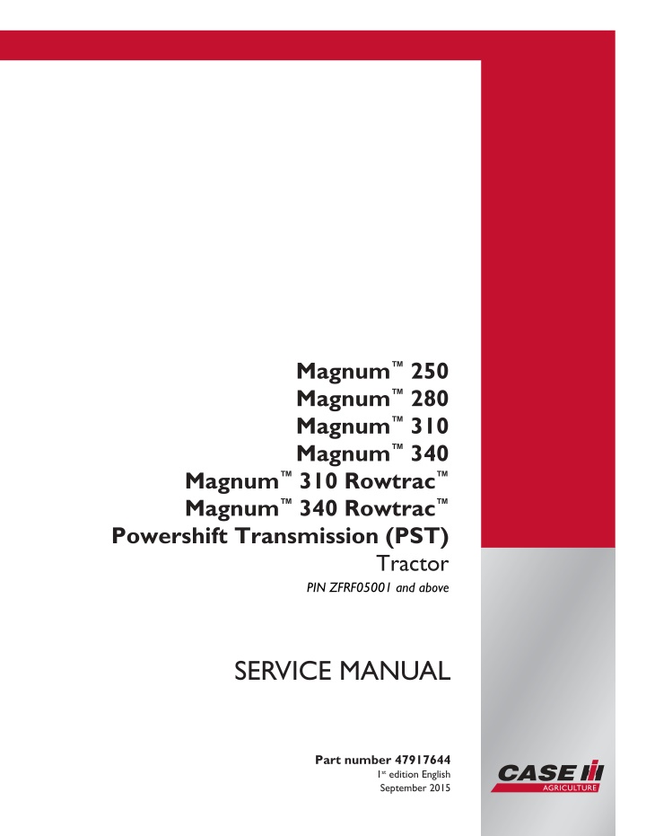 magnum 250 magnum 280 magnum 310 magnum 340 n.w