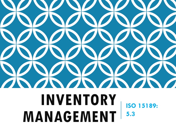INVENTORY MANAGEMENT.