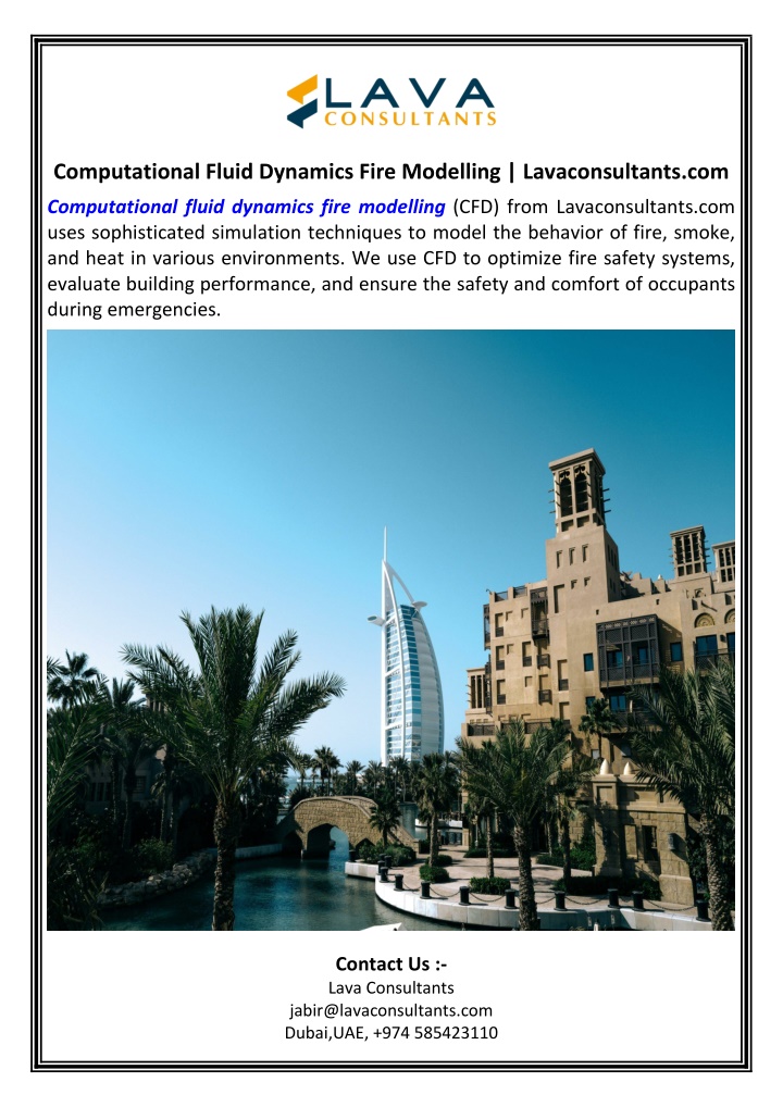 computational fluid dynamics fire modelling n.w