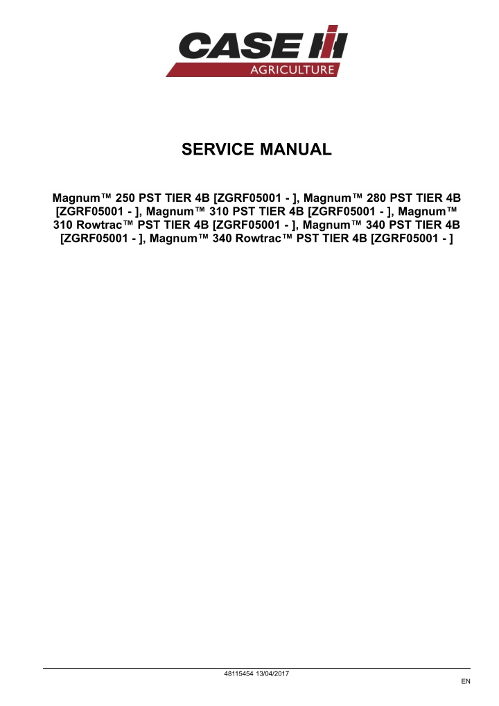 service manual n.w