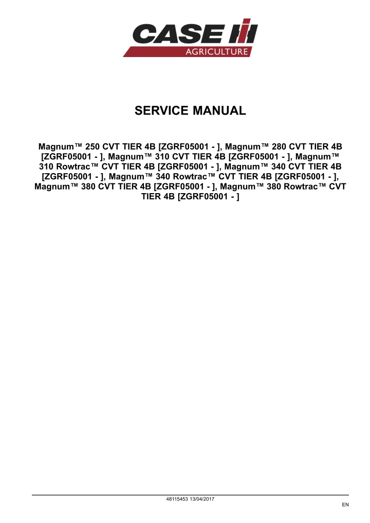 service manual n.w