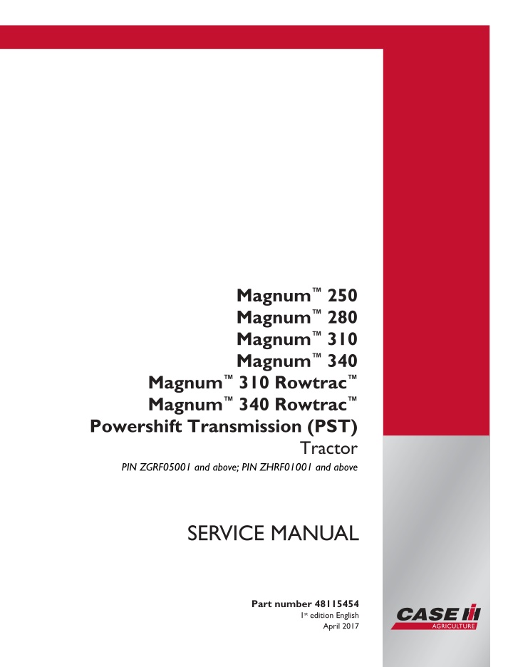 magnum 250 magnum 280 magnum 310 magnum 340 n.w
