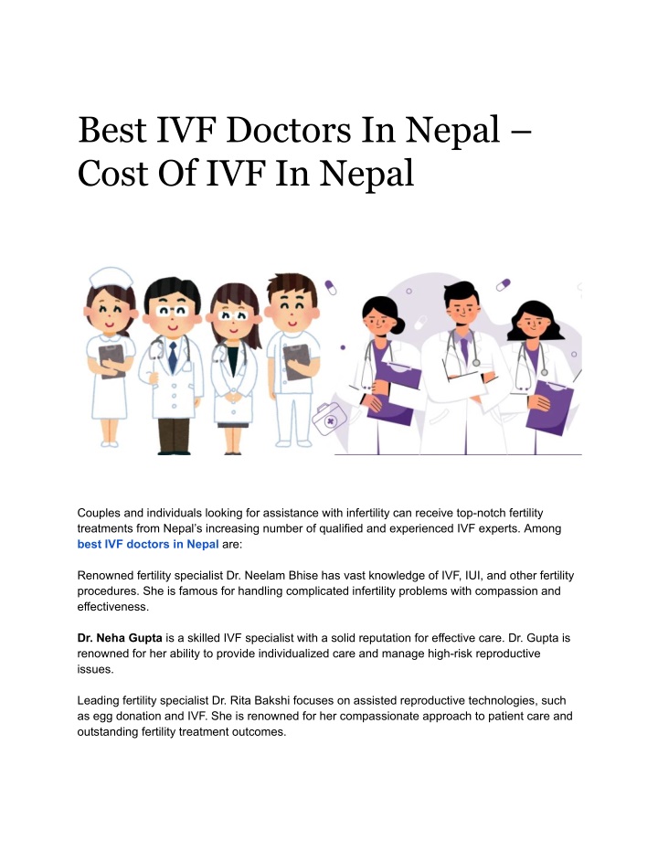 best ivf doctors in nepal cost of ivf in nepal n.w
