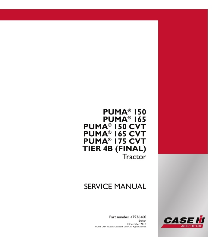 service manual n.w