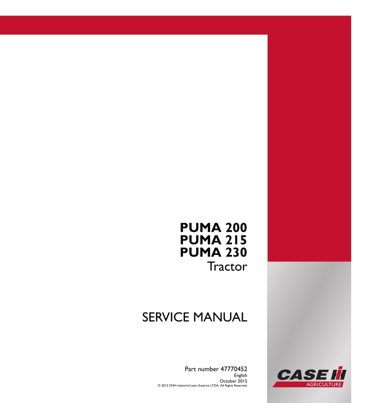 service manual n.w
