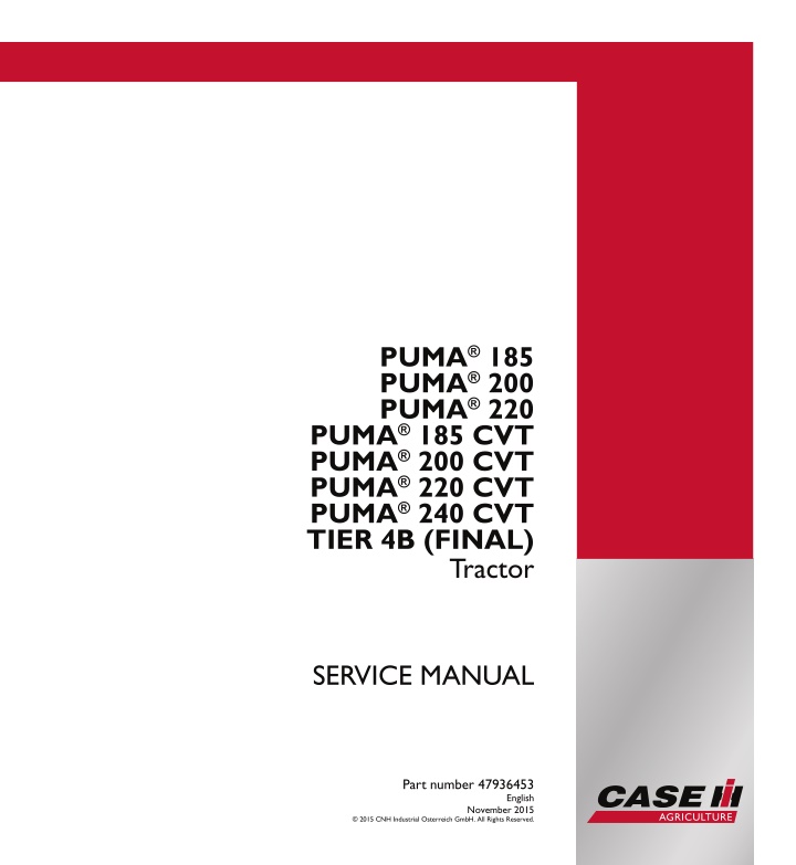 service manual n.w