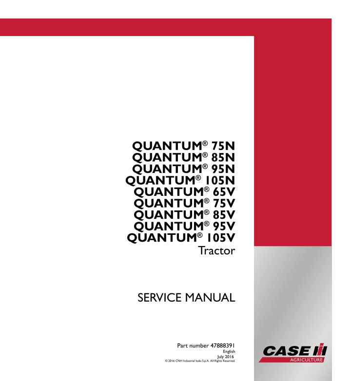 service manual n.w