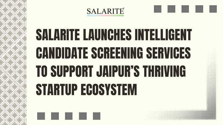 salarite launches intelligent candidate screening n.w
