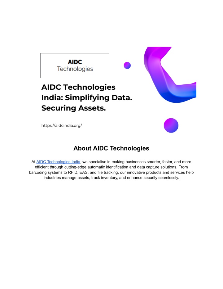 about aidc technologies n.w