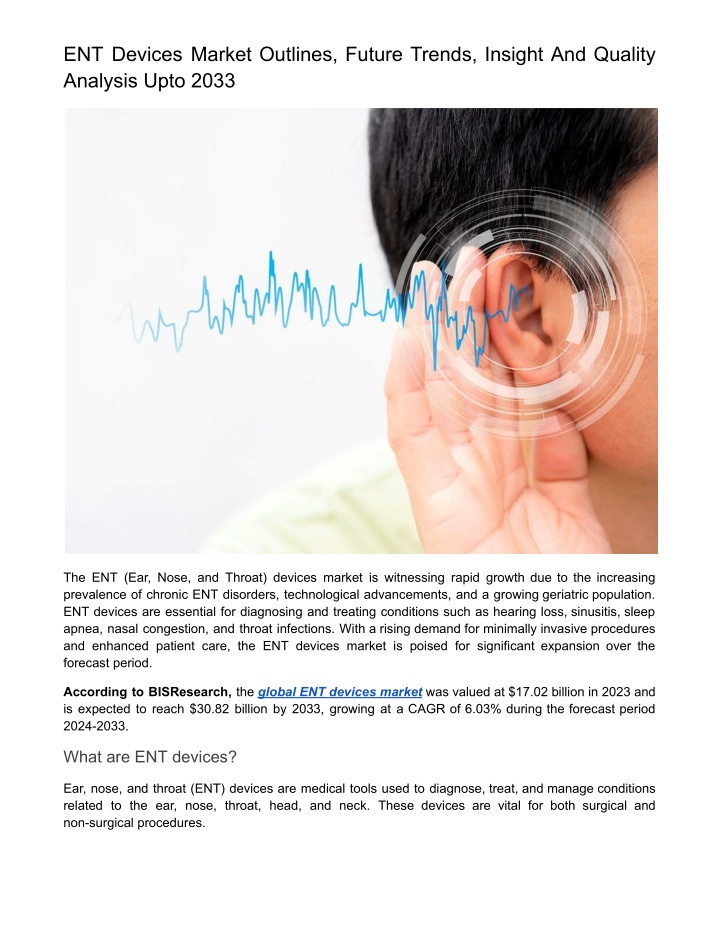 ent devices market outlines future trends insight n.w