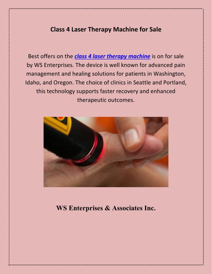 class 4 laser therapy machine for sale n.w
