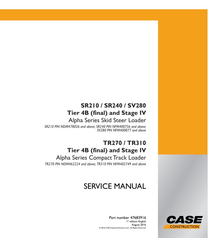 service manual n.w