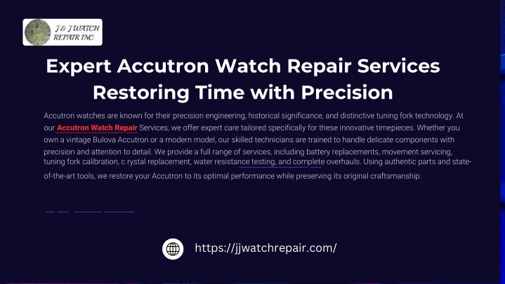 expert accutron watch repair services restoring n.w