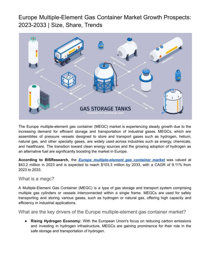 europe multiple element gas container market n.w