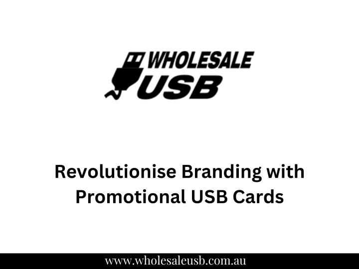 revolutionise branding with promotional usb cards n.w